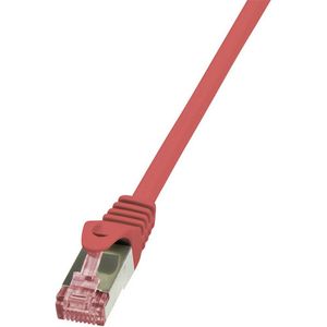 LogiLink PrimeLine netwerkkabel (Cat6 S/FTP AWG27 PIMF LSZH, 3 m) rood