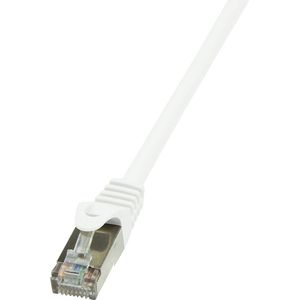Logilink - CP2101S RJ45 Netzwerkkabel, Patchkabel cat 6 f/utp 15.00 m Weiß mit Rastnasenschutz 1 St.
