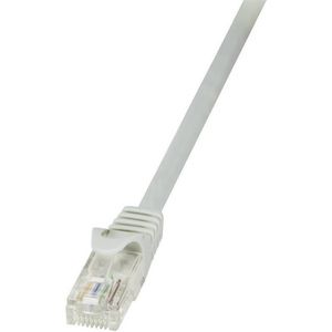 LogiLink CP2052U RJ45 Netzwerkkabel, Patchkabel CAT 6 U/UTP 2.00 m Grau mit Rastnasenschutz 1 St.