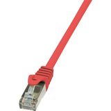 LogiLink CP1074S RJ45 Netwerkkabel, patchkabel CAT 5e F/UTP 5.00 m Rood Snagless 1 stuk(s)