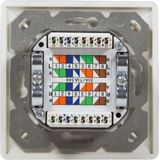 LogiLink - NP0123 - Wandcontactdoos - 2x RJ45 - CAT6A - Afgeschermd - Zink