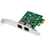 LogiLink PC0075 Adaptador y Tarjeta de Red Ethernet 1000 Mbits Interno Accesorio de Red (Interno Almbrico PCI Express Ethernet 1000 Mbits Verde)