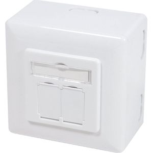 CAT6 UTP / STP opbouwdoos - wit