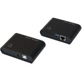 Logilink - UA0230 - USB Extender - Zwart - 4-Port Hub, Tot 50m Bereik, 480 MBit/s