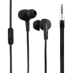LogiLink Ear Bud In-ear hoofdtelefoon, 3,5 mm, zwart, 2 stuks