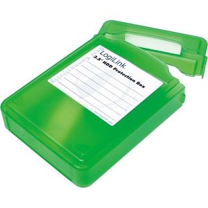 Afsluitbare bescherm box voor 3,5'' HDD / groen