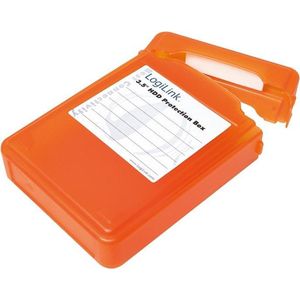LogiLink - UA0133O - Harde Schijf Beschermdoos - Oranje - Geschikt voor 3,5" HDD's