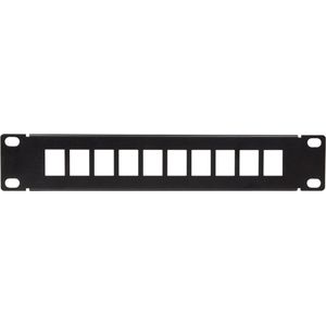 10 inch patch panel | voor 10 Keystone modules | 1U | zwart