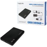 LogiLink UA0256 behuizing voor opslagstations 2.5'' HDD-behuizing Zwart