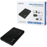 LogiLink - UA0256 - Externe Behuizing - Zwart - USB 3.0