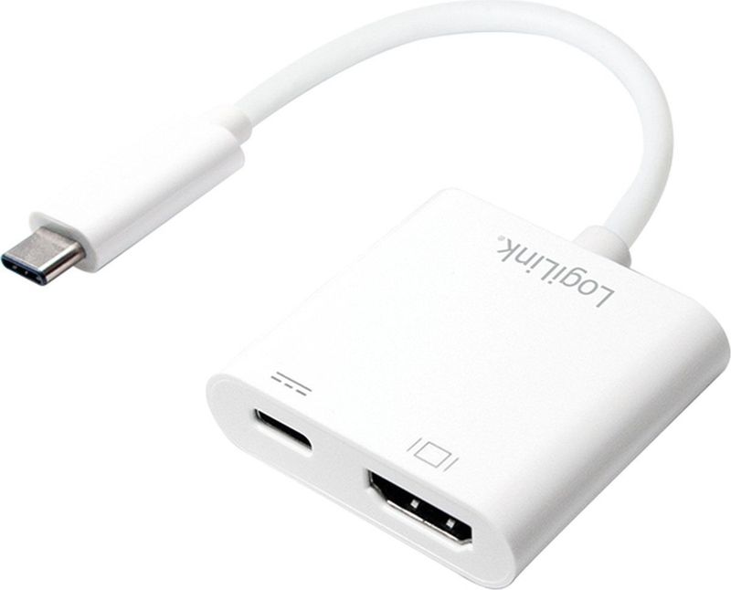 LogiLink - USB Type-C naar HDMI - Adapter - Wit - Data en Video