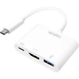 LogiLink UA0258 USB-C auf HDMI Multiport Adapter weiß