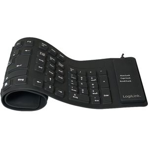Universele heldere waterdichte anti-stof siliconen toetsenbordbeschermer voor standaardformaat pc-computerbureautoetsenborden (maat: 44,5 cm x 14 cm