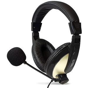 LogiLink - Stereo - Hoofdtelefoon - Geel/Zwart - Bedraad, Ideaal voor Internettelefonie en Videovergaderingen