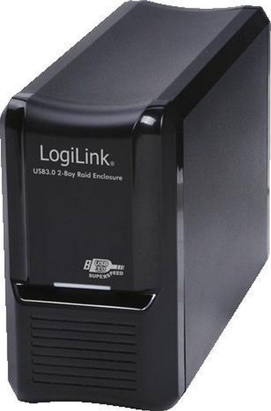 LogiLink - UA0154A - Harddisk Behuizing - Zwart - Aluminium - USB 3.0
