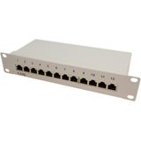 LogiLink - NP0046 - Patchpaneel - Zwart - 10" - 12-poorts - Afschermd
