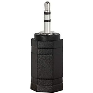 LogiLink - Stereohoofdtelefoonadapter - Zwart - 2,5 mm naar 3,5 mm