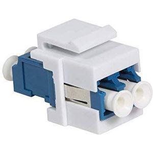 LOGILINK LC-Duplex Kupplung NK0030 blau/weiß, Einbau in Keystone Panels