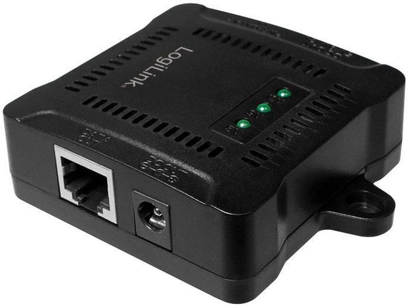 LogiLink - POE005 - PoE Adapter - Zwart - Gigabit Ethernet