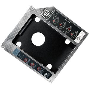 2,5'' SATA HDD/SSD naar 5,25'' Slim SATA drive (12,7mm) caddy / grijs