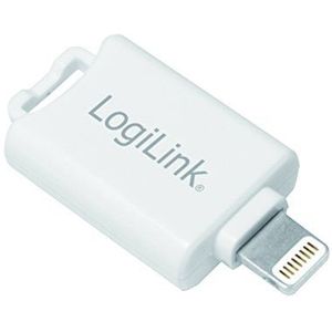 LogiLink Lightning naar microSD iCard lezer (Bliksem), Geheugenkaartlezer, Wit