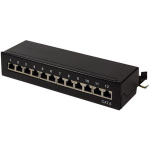 LogiLink NP0017 Patch Paneel - Cat6 - Zwart