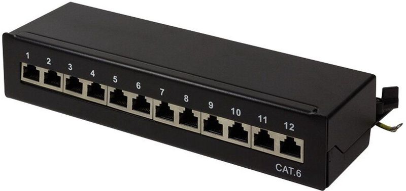 LogiLink NP0017 Patch Paneel - Cat6 - Zwart