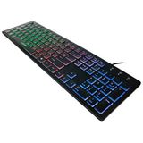 LogiLink - ID0138 Toetsenbord - Zwart - Bedraad - Membraantoetsenbord - LED