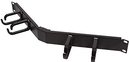 LogiLink OR103B kabelgoot voor kabelgeleiding, metaal, kunststof, zwart, 482,6 mm, 91,8 mm, 40 mm