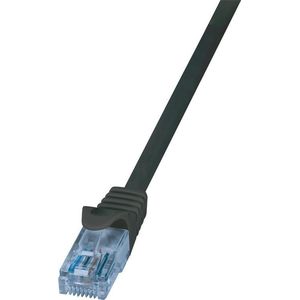 LogiLink CP3033U netwerkkabel 1 m Cat6a U/UTP (UTP) zwart - netwerkkabel (1 m, Cat6a, U/UTP (UTP), RJ-45, RJ-45, zwart)