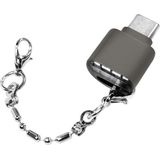 LogiLink CR0039 - USB-C Kaartlezer - Blauw - Mini-formaat - OTG Ondersteuning