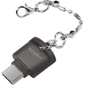 LogiLink CR0039 USB C naar Micro SD kaartlezer als sleutelhanger