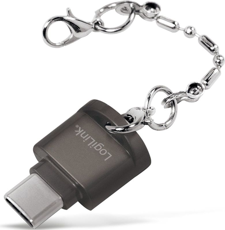 LogiLink CR0039 - USB-C Kaartlezer - Blauw - Mini-formaat - OTG Ondersteuning