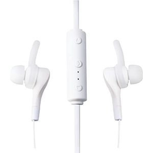 LogiLink BT0040W - Bluetooth (V5.0) stereo in-ear headset voor een geweldige geluidservaring bij telefonie / muziek - videoweergave, kleur: wit