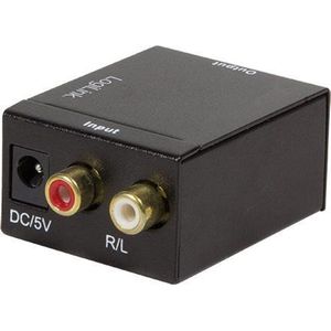 LogiLink Toslink / Cinch Audio Adapter Zwart