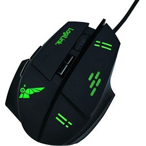 LogiLink ID0157 USB gamingmuis met optische precisiesensor, zwart