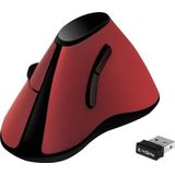 LogiLink - ID0159 - Draadloze Optische Muis - Zwart, Rood - Ergonomisch Ontwerp