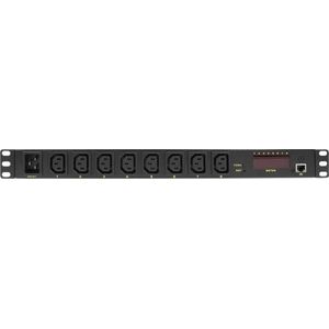 LogiLink PDU8P01 8AC-uitgang(en) 1U Zwart Energiedistributie.