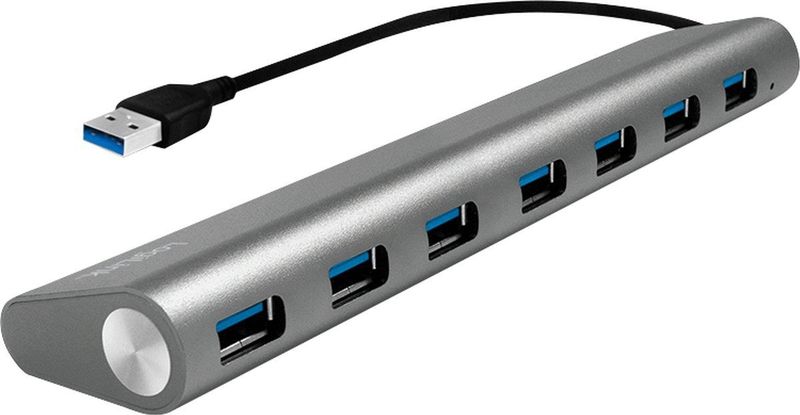 LogiLink - UA0308 - Hub - Aluminium - USB 3.0 - 7 Poorten