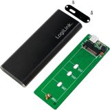LogiLink UA0314 USB 3.1 harde schijf behuizing voor m.2 SATA (NGFF) SSD, zwart