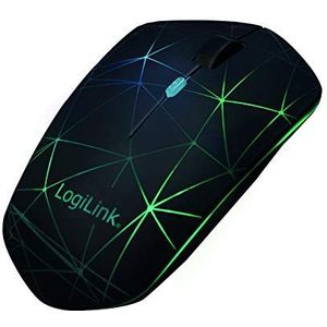 LogiLink ID0172 optische Bluetooth muis, verlicht met 800/1200/1600 DPI zwart