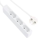 LogiLink LPS229 Stekkerdoos 3-voudig Wit Contourstekker 1 stuk(s)