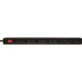 LPS232B Steckdosenleiste mit Schalter 6fach Schwarz Eurostecker 1 St. - Logilink