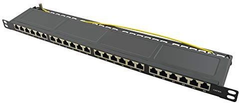 LogiLink - NP0063 - Patch- / Verdelerveld - Zwart - CAT 6A - 24 Poorten