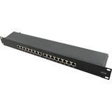 CAT6a patch panel 16-poorts STP 1U zwart - Netwerkkabel - Computerkabel - Kabel
