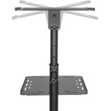 LogiLink - Projector Trolley - Zwart - Hoogte Verstelbaar - Mobiel Ontwerp