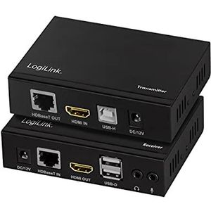 LogiLink compatible - Video/Audio/USB-Verlängerungskabel - USB, HDMI, HDBaseT 2.0