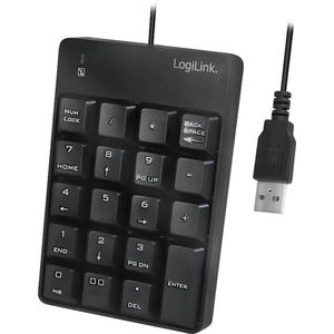 LogiLink ID0184 numeriek toetsenbord Notebook Zwart