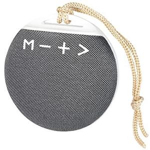 LogiLink - SP0055 - Bluetooth Luidspreker - Wit, Grijs - Oplaadbare Batterij, MicroSD, USB, FM-Radio