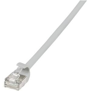 LOGILINK Patchkabel SlimLine Ultraflex CAT.6A U/FTP grau 1,5m